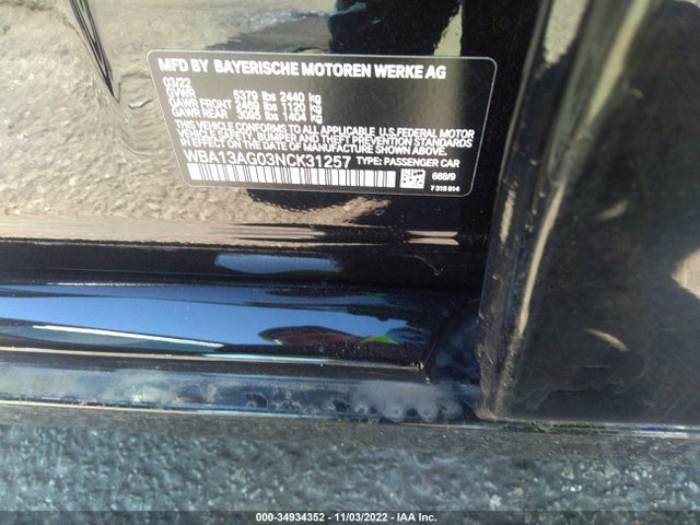 BMW 5 Series 530e 2022 WBA13AG03NCK31257 Image 10