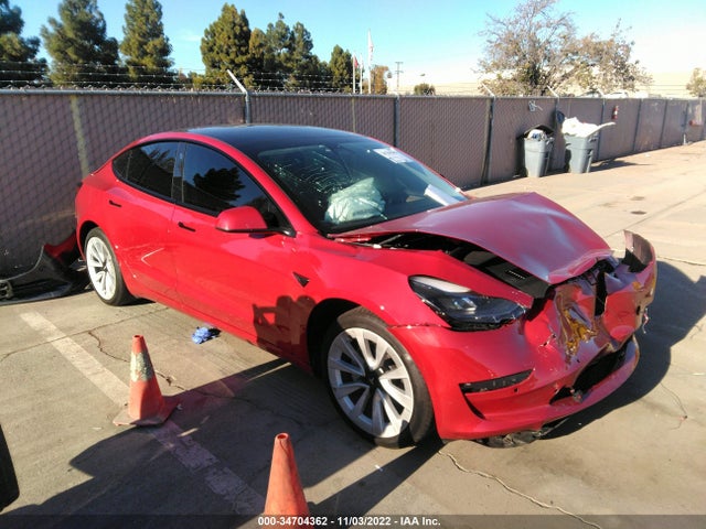 Tesla MODEL 3 2022 5YJ3E1EB4NF105647 zdjęcie główne
