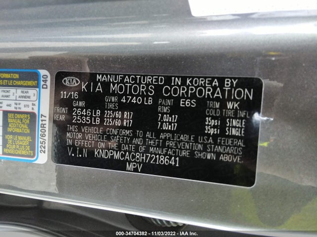 KIA Sportage Lx 2017 KNDPMCAC8H7218641 Image 9