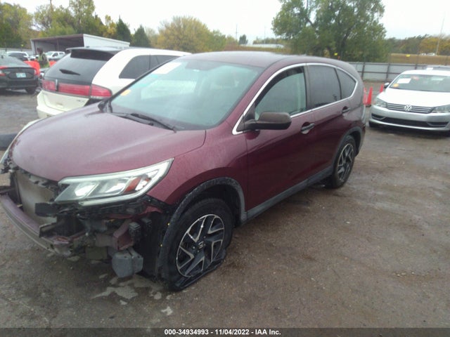 2016 HONDA CR-V SE VIN: 5J6RM4H4XGL073017