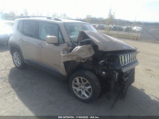 Auction sale of the 2016 Jeep Renegade Latitude, vin: ZACCJBBT2GPC86080, lot number: 34704704