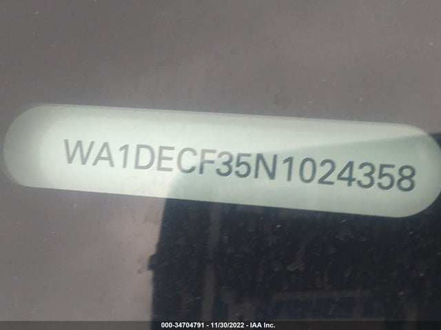 2022 Audi Q3, VIN: WA1DECF35N1024358