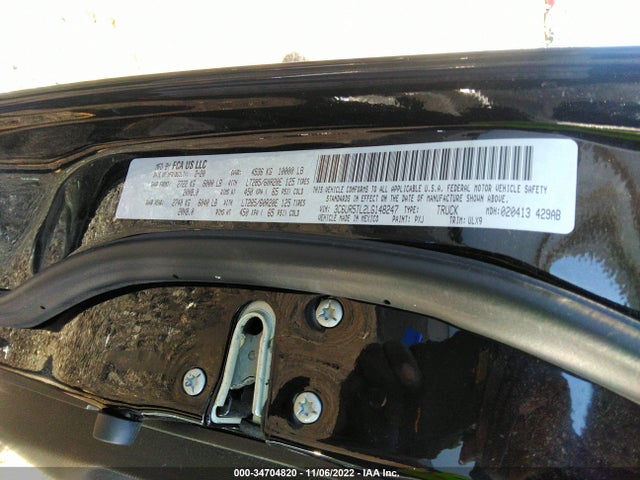 2020 RAM 2500 LIMITED VIN: 3C6UR5TL2LG148247