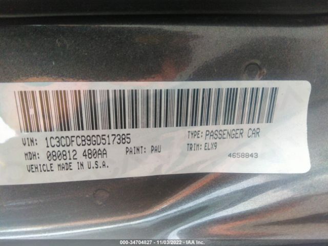 1C3CDFCB9GD517385 Dodge Dart Limited