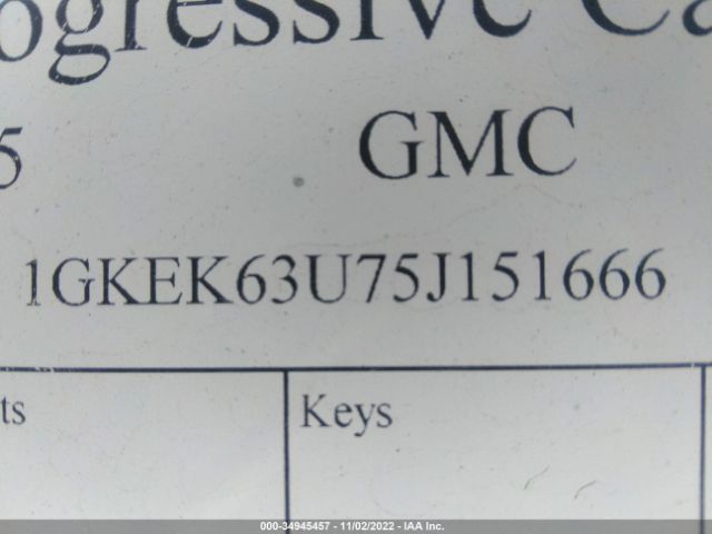 1GKEK63U75J151666 GMC YUKON DENALI