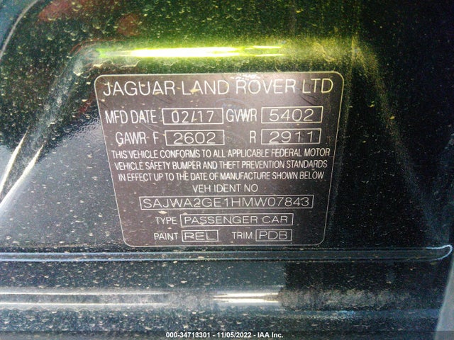 2017 JAGUAR XJ SAJWA2GE1HMW07843 Photo 8