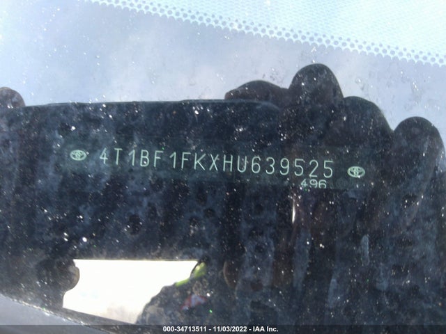 Toyota CAMRY SE 2017 4T1BF1FKXHU639525 Image 9