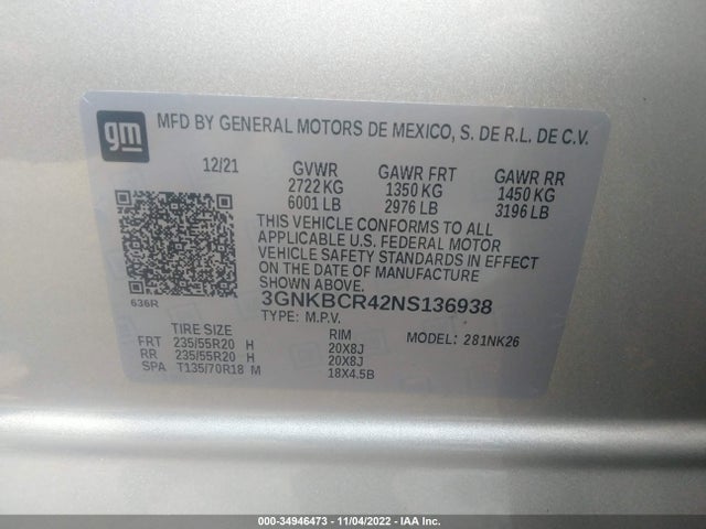 Chevrolet Blazer Lt 2022 3GNKBCR42NS136938 Image 9