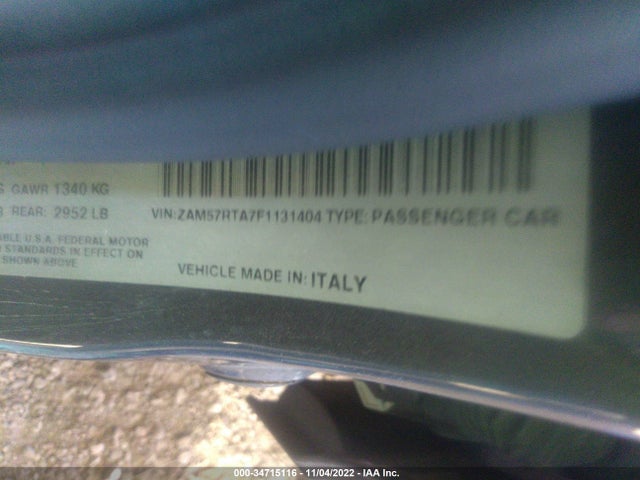 ZAM57RTA7F1131404 Maserati Ghibli S Q4