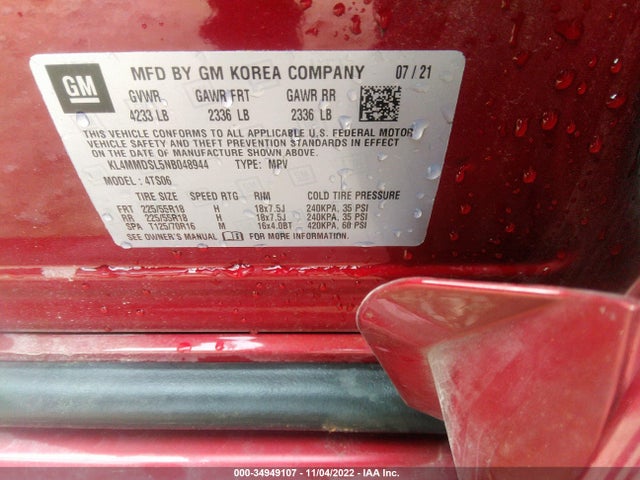 2022 Buick Encore, VIN: KL4MMDSL5NB048944