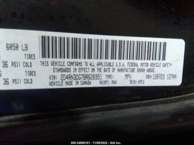 Dodge Grand Caravan Mainstreet 2011 2D4RN3DG7BR626951 Image 9