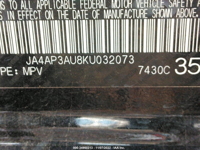 2019 Mitsubishi Outlander, VIN: JA4AP3AU8KU032073