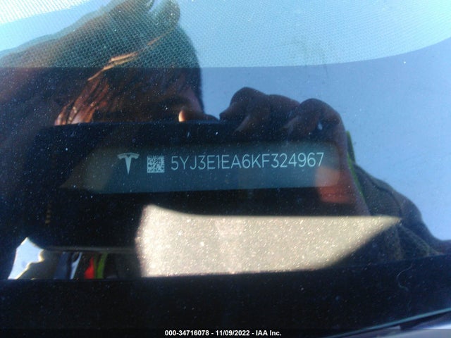 Tesla Model 3 Range 2019 5YJ3E1EA6KF324967 Image 10