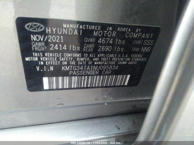 Genesis G70 2.0T 2022 KMTG34TA1NU095834 Image 9