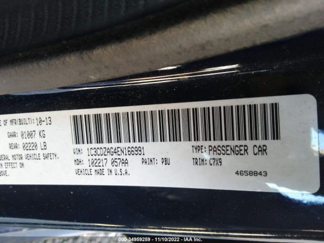 1C3CDZAG4EN166991 Dodge AVENGER SE