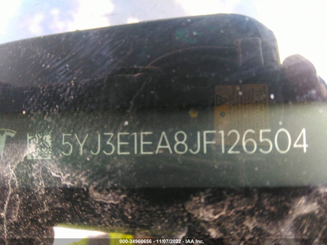 Tesla Model 3 Range Battery 2018 5YJ3E1EA8JF126504 Image 9