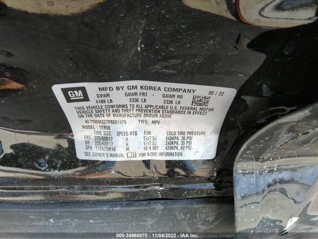 Chevrolet Trailblazer Ls 2023 KL79MMS27PB001479 Image 9