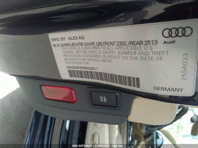 WAUENAF40HN024611 Audi A4 Premium Plus