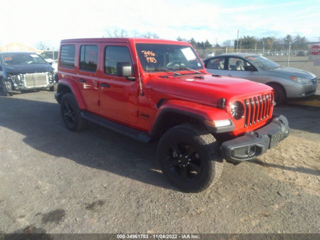 2021 JEEP WRANGLER UNLIMITED SAHARA ALTITUDE VIN: 1C4HJXEG6MW583384