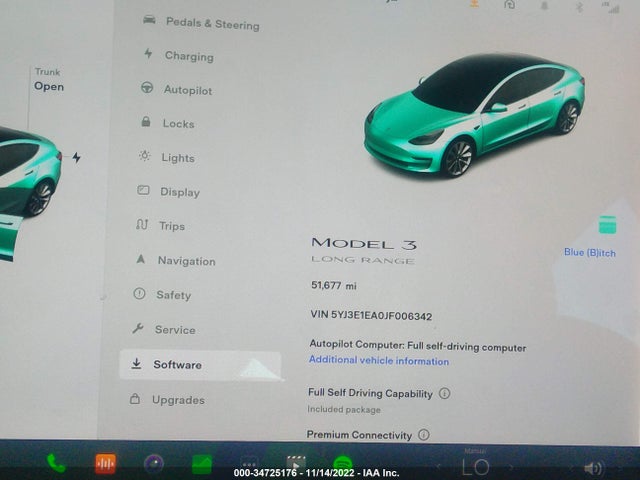 Tesla Model 3 Range Battery 2018 5YJ3E1EA0JF006342 Image 7