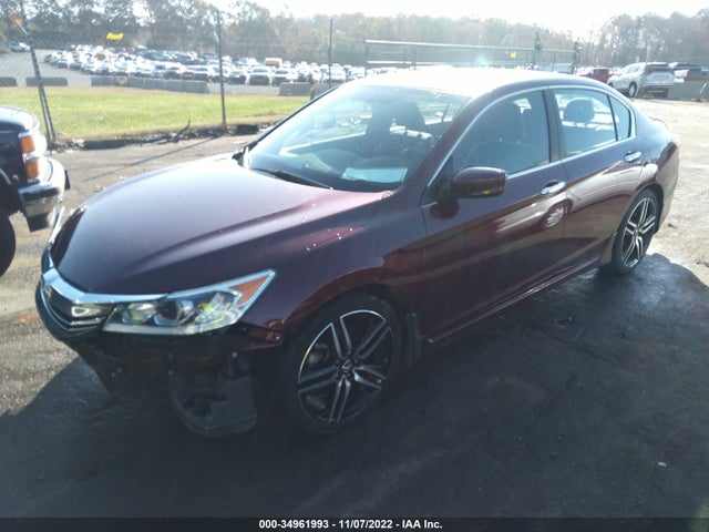 2017 HONDA ACCORD SEDAN SPORT SE VIN: 1HGCR2F10HA117583