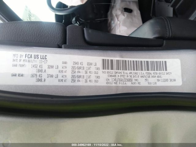 1C4RJFBG0JC236858 Jeep Grand Cherokee Limited