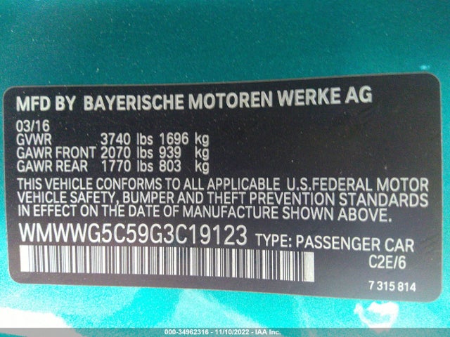 2016 Mini Roadster, VIN: WMWWG5C59G3C19123