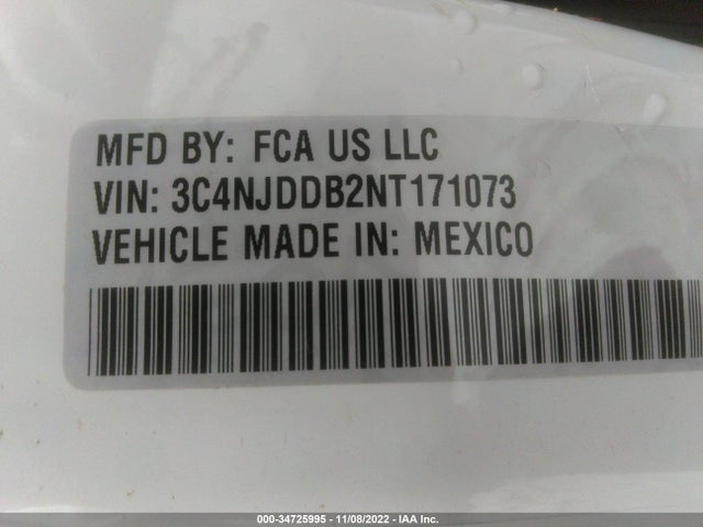 2022 JEEP COMPASS TRAILHAWK VIN: 3C4NJDDB2NT171073