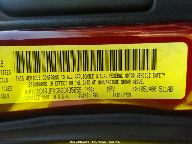 1C4RJFAG8GC435859 Jeep Grand Cherokee Laredo