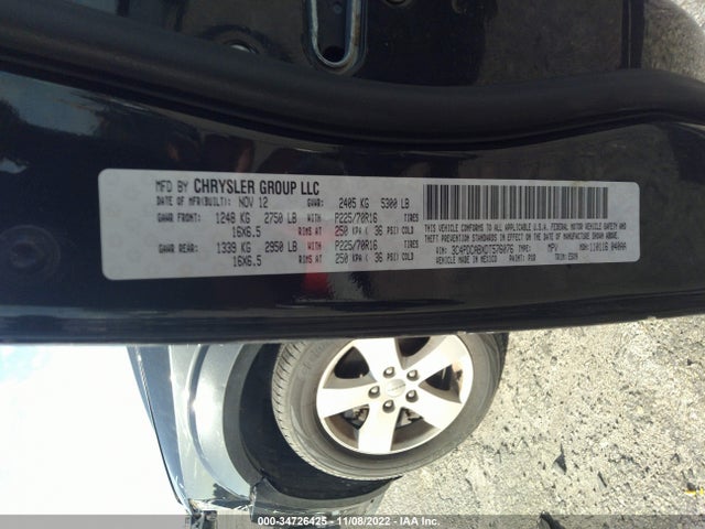 2013 DODGE JOURNEY VIN: 3C4PDCABXDT576076