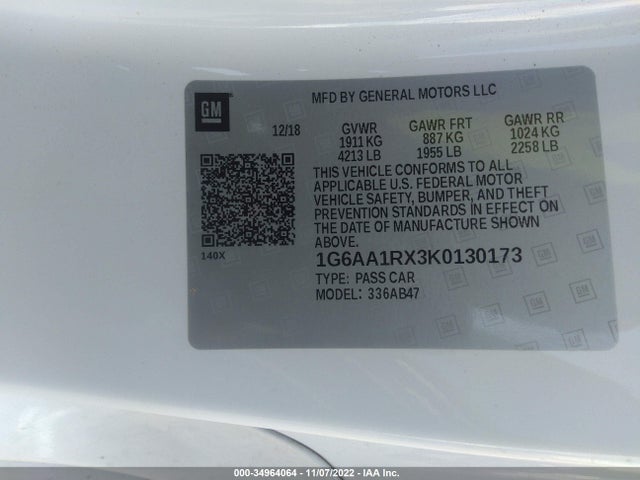 Cadillac ATS COUPE 2019 1G6AA1RX3K0130173 Image 9