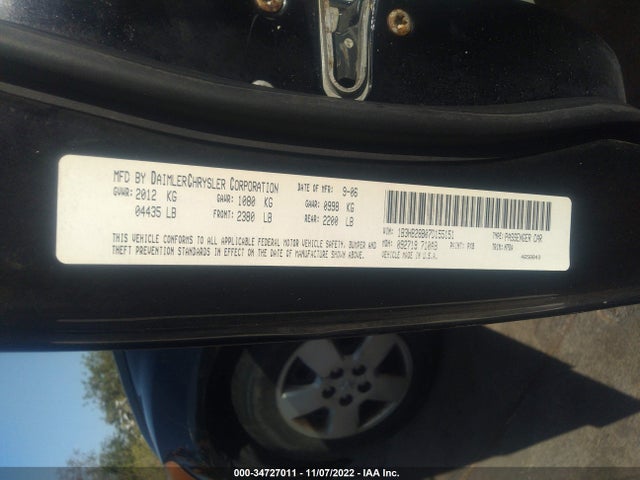 2007 DODGE CALIBER VIN: 1B3HB28B07D155151