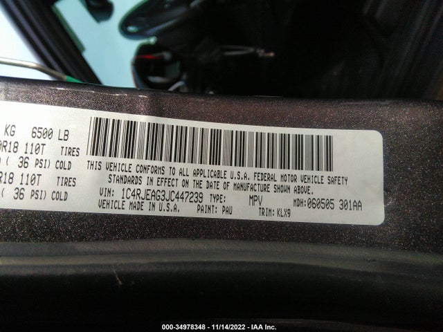 Jeep Grand Cherokee 2018 1C4RJEAG3JC447239 Image 11