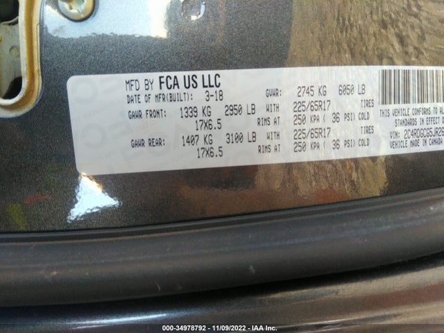 Dodge Grand Caravan Sxt 2018 2C4RDGCG5JR265355 Image 9