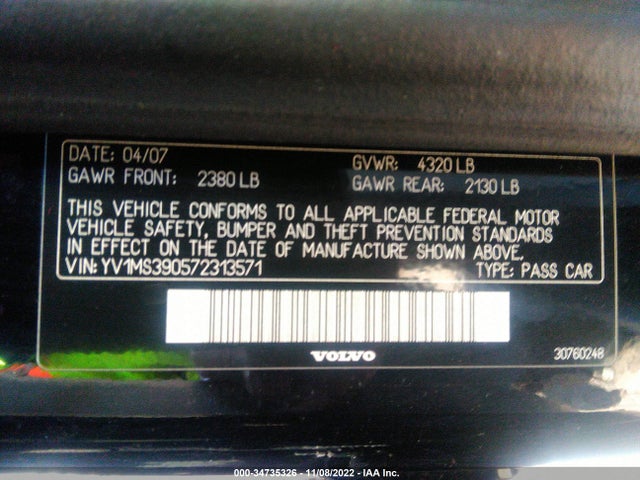 Volvo S40 2007 YV1MS390572313571 Image 10
