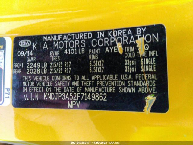 KNDJP3A52F7149862 KIA SOUL +