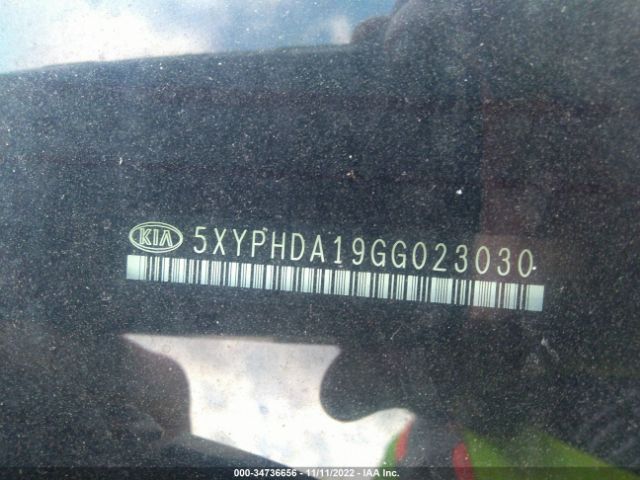 5XYPHDA19GG023030 KIA SORENTO EX