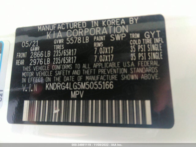 2021 Kia Sorento, VIN: KNDRG4LG5M5055166