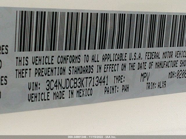 3C4NJDCB3KT713441 Jeep Compass High Altitude