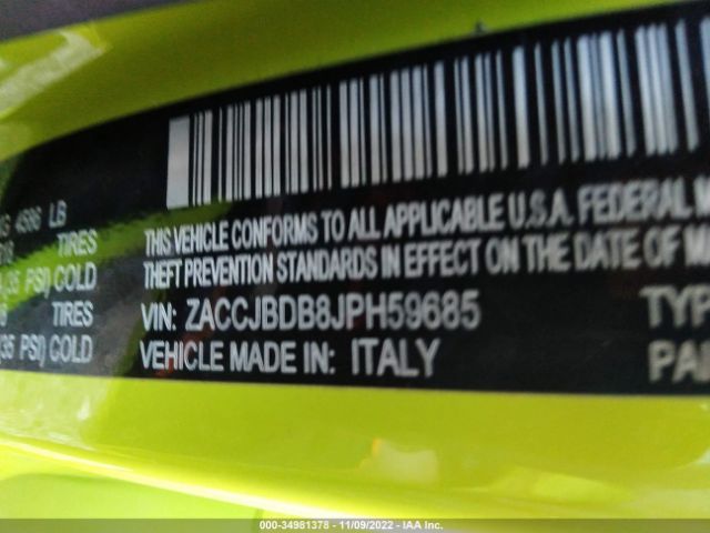 ZACCJBDB8JPH59685 Jeep Renegade Limited