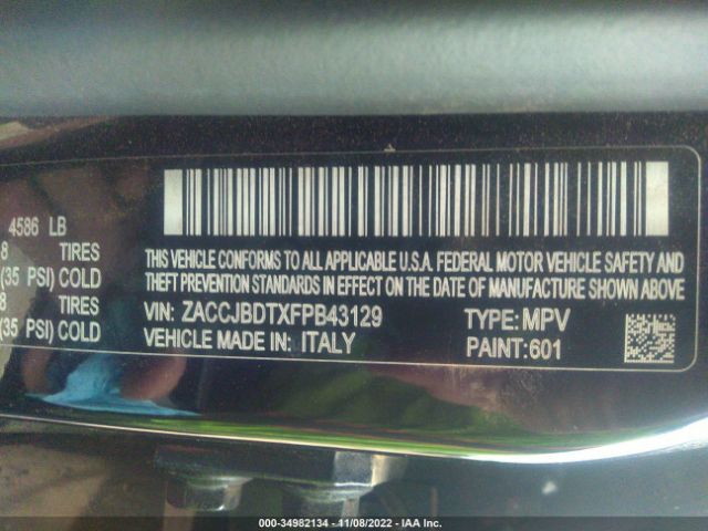ZACCJBDTXFPB43129 Jeep Renegade Limited