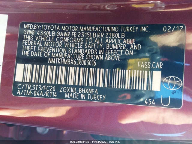 Toyota C-HR 2018 NMTKHMBX6JR003016 Image 9