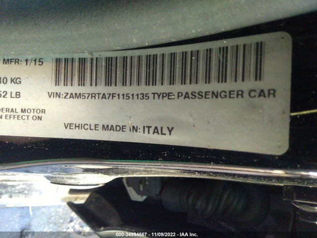 ZAM57RTA7F1151135 Maserati Ghibli