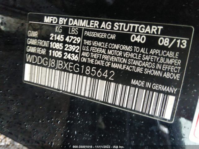 WDDGJ8JBXEG185642 Mercedes-Benz C-class C 350