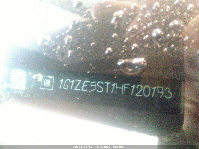 Продаж на аукціоні авто 2017 Chevrolet Malibu Lt, vin: 1G1ZE5ST1HF120193, номер лоту: 34738762