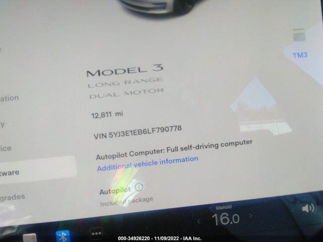 Tesla Model 3 Long Range 2020 5YJ3E1EB6LF790778 Image 7
