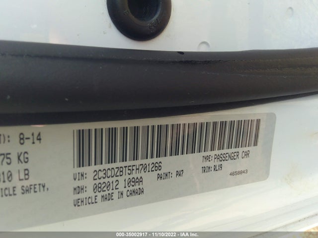 Dodge Challenger R/t Plus 2015 2C3CDZBT5FH701266 Image 9