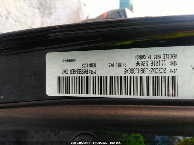 2016 Dodge Challenger, VIN: 2C3CDZFJ8GH136649