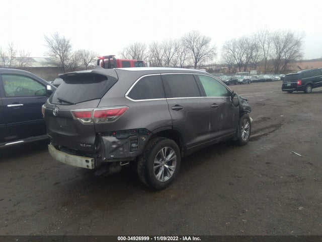 2015 TOYOTA HIGHLANDER XLE VIN: 5TDJKRFH4FS159903