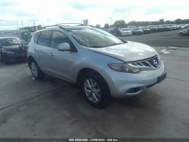 2012 NISSAN MURANO SL VIN: JN8AZ1MUXCW120598